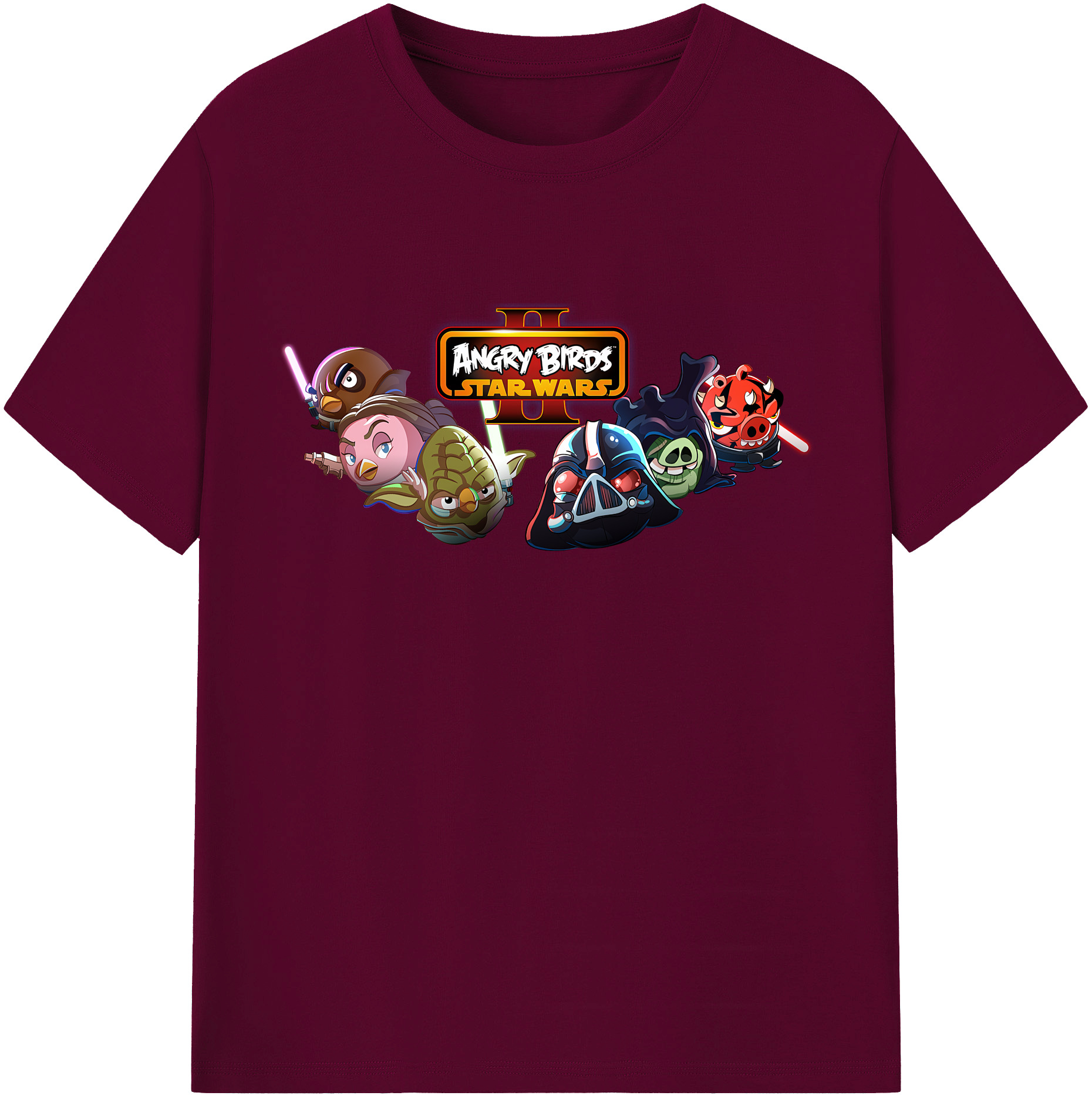 （画像用） Angry Birds アングリーバード レディースカジュアルプリントTシャツ（綿100％）